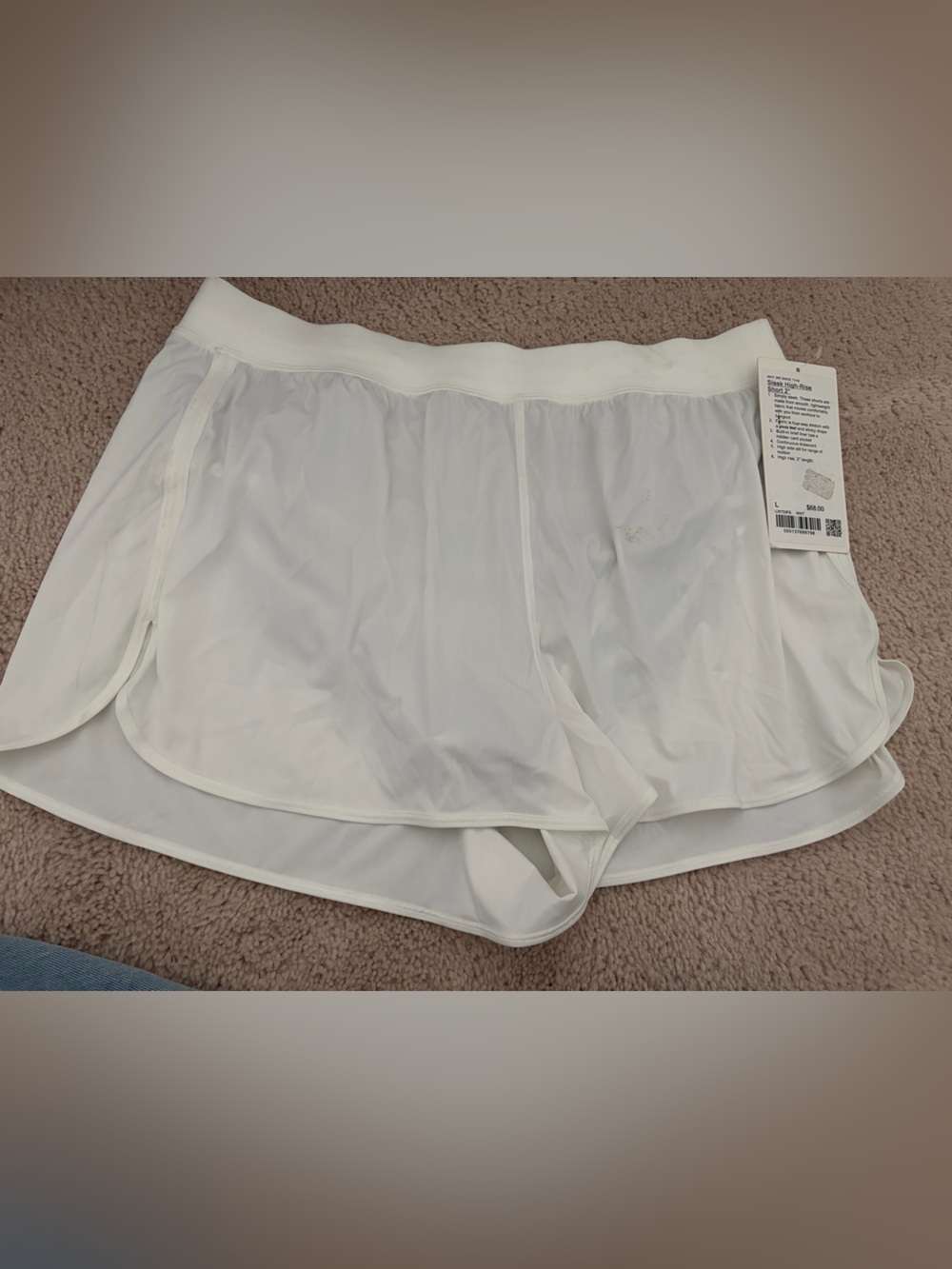 Women’s White Lululemon Shorts